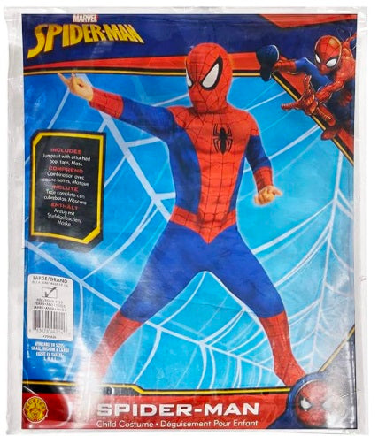 Kids Spider Superhero Costume – Red & Blue Full Body Dress-Up Suit